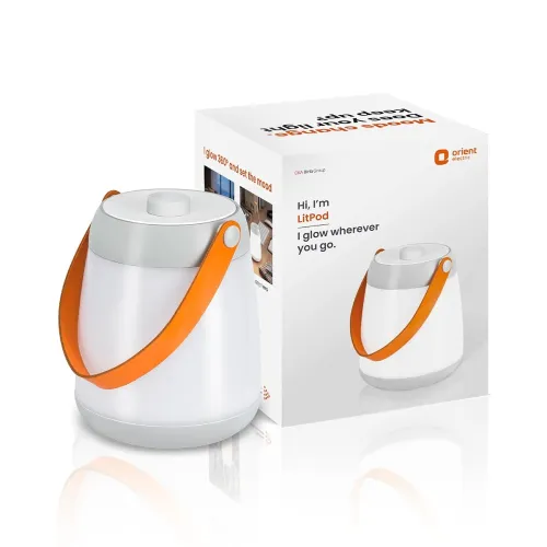 Image of Orient Electric 5W Litpod Rechargable Emergency Lantern with 3 Lighting Modes