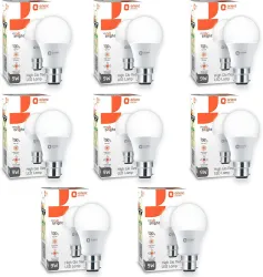 Orient Electric 9 W Basic Round B22 LED Bulb (White, Pack of 8)