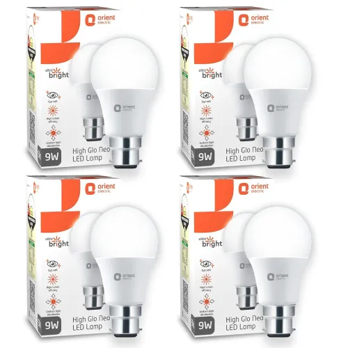 Image of Orient Electric 9W High Glow LED bulb| 180-degree wide beam angle| Voltage surge protection up to 4 kV| 6500K, Cool Whit