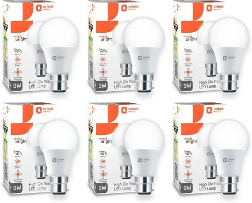 Image of Orient Electric 9W LED Bulb Pack 6