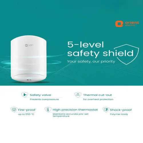 Image of Orient Electric Aura Instant Pro 3000 W Instant Water Heater- 3 L