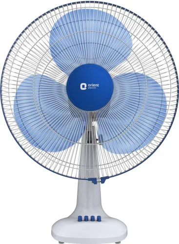 Image of Orient Electric Desk 71 with 2 Year Warranty 400 mm Table Fan (White & Blue | Pack of 1)