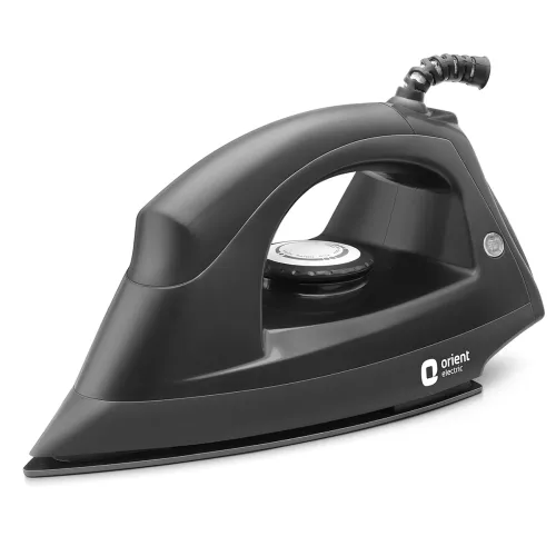 Image of Orient Electric DIFG10GP Fabriglide 1000 W Dry Iron | German-made Weilburger coating on the soleplate| Silver Layered Th