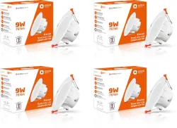 Orient Electric Downlighter 9W Pack of 4 Downlighter Ceiling Light Ceiling Lamp (
