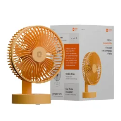 Orient Electric Elfie Rechargeable Personal Fan | 90° Adjustable Airflow | 1800 mAh Battery | 4 Speed Modes | Quiet Oper