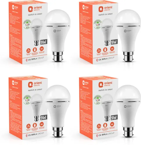 Image of Orient Electric Emergency Bulb 9W (4 hour backup)-Pack of 4 