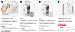Orient Electric Emergency Lanterns & LED upto 64% Discount