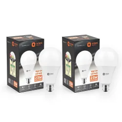 Orient Electric Eternal Shine LED Bulb 23W, B22d Cap, 6500K (Pack of 2)