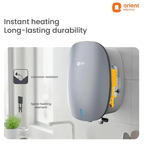 Image of Orient Electric Instaflo Neo | 3 Litre Instant Water Geyser | 6.5 bar pressure compatibility | 