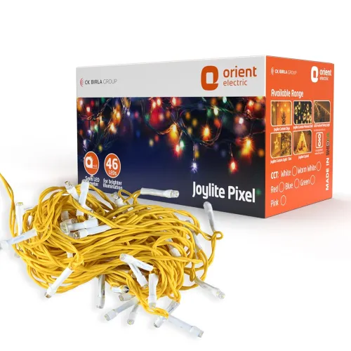 Image of Orient Electric Plastic Joylite LED Pixel Strip Light for Home Decoration | Direct Plug-in | 36 to 46 LEDs | Pack of 1 (