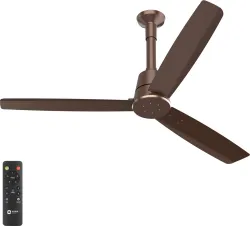 Orient Electric Proton BLDC| LED Speed Indicator Lights |BEE 5 Star Rated| Superior Air Delivery with 3 Year Warranty BLDC Motor with Remote 1200 mm Ceiling Fan (5 Star | Truffle brown | Pac...