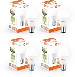 Orient Electric 12 W Basic Round B22 LED Bulb (White, Pack of 4)