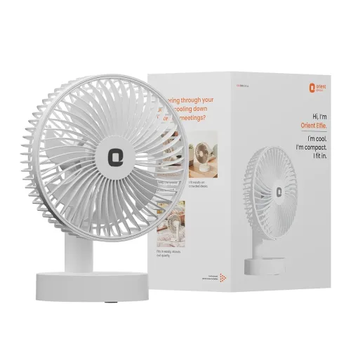 Image of Orient Elfie Rechargeable Mini Personal Fan (White)