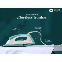 Orient Fabrijoy 1000W Turquoise Blue Dry Iron