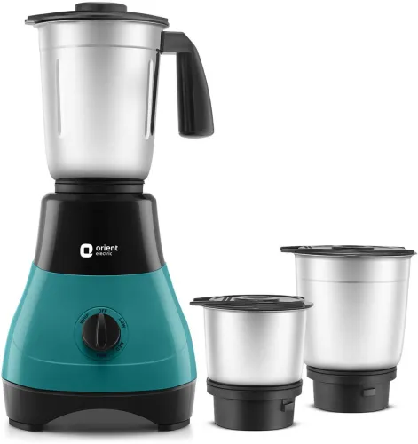 Image of ORIENT FineBlend 500 W Mixer Grinder  (MGFB50BB3 | 3 Jars | Blue and Black)