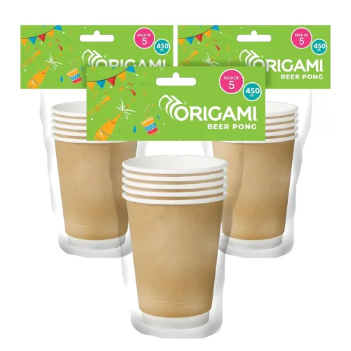 Image of Origami Disposable & Leakproof Party Paper Cups 