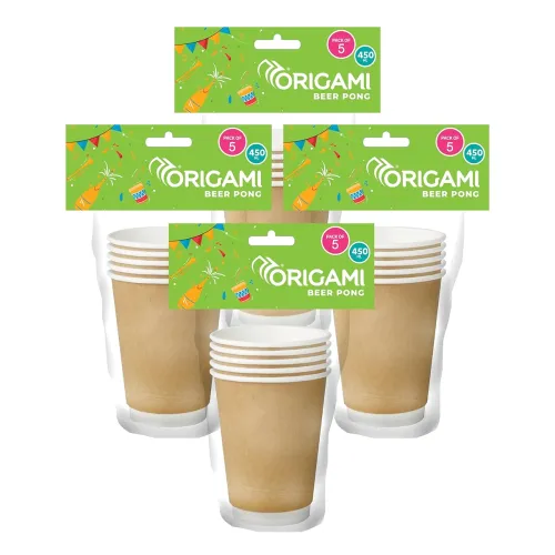 Image of Origami Disposable & Leakproof Party Paper Cups