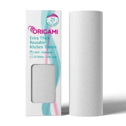 Origami Reusable Non-Woven Kitchen Towel (25 Wipes)