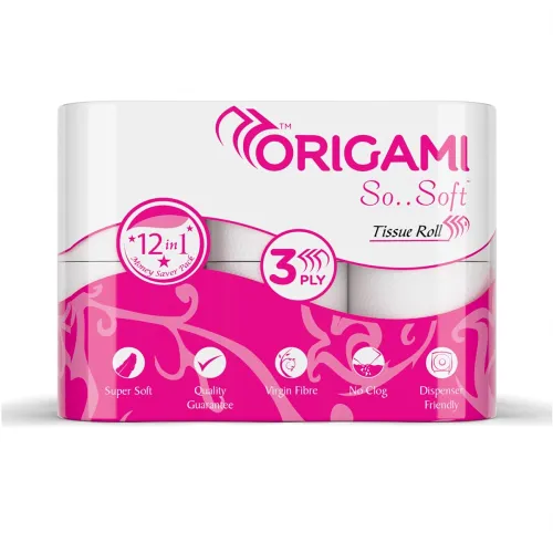 Image of Origami So Soft Toilet Tissue Paper | 3 Ply | Pack of 12 | 160 Pulls Each