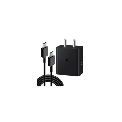 Original 25W Super Fast Charger with USB-C Cable for Samsung Galaxy