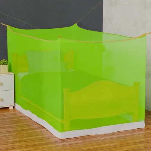 Image of Oriley Mosquito Net Single Bed Soft Diamond Jali Canopy Bug Netting for Baby Adults Camping Screen House (Green, 3.25 x 