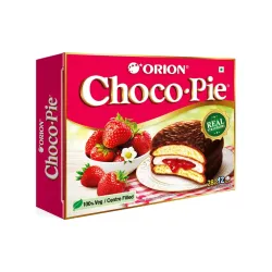 ORION Strawberry Choco Pie (12 Pies)