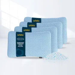 Orista™ Adjustable Shredded Memory Foam Pillow (Pack of 4)