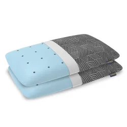 Orista™ Advance Gel Blended Memory Foam Sleep Enhancer Pillow | 2 Year Warranty | Cushions Neck & Shoulder Pain Relief | Orthopedic Pillow Back Side & Stomach Sleepers | 24 x 16 x 3 Inch | S...