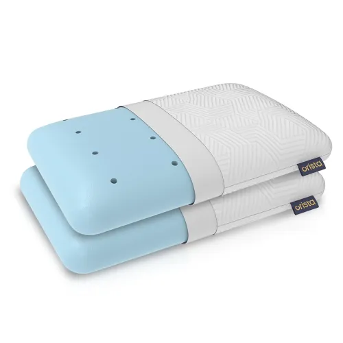 Image of Orista™ Advance Gel Blended Memory Foam Sleep Enhancer Pillow | 2 Year Warranty | Cushions Neck & Shoulder Pain Relief |