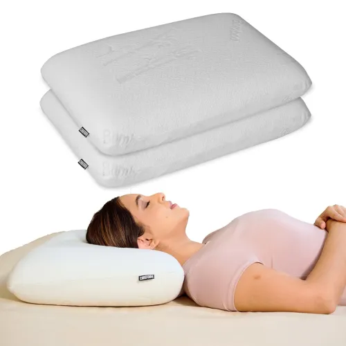 Image of Orthopedic Memory Foam Pillow for Comfortable Sleep (24x15x5 Po2)