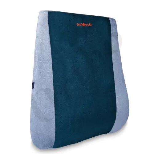 Image of Orthowala® Car Backrest - Orthopedic Lumbar Support Cushion for Chair & Car Seat | Back Support for Office Chair, Car Se