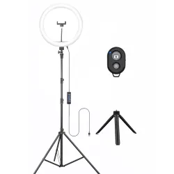 Osaka 14 Professional Ring Light 15W with Stand & Table Tripod Lighting 2 Color Modes