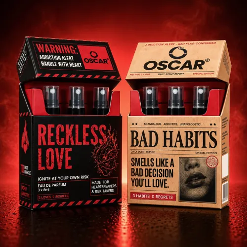 Image of OSCAR Bad Habits and Reckless Love Perfume 3 in 1 Combo