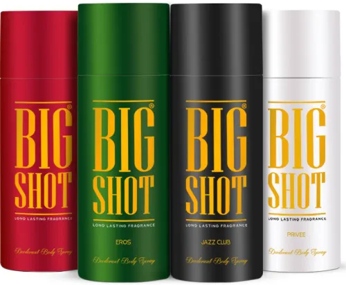 Image of OSCAR Big Shot Jazz Club, Privee, Eros & Red (150mlx4) Long Lasting Body Deo Deodorant Spray - For Men & Women  (600 ml,