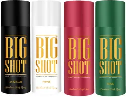 OSCAR Big Shot Jazz Club Deodorant for Men (600ml, Pack of 4)