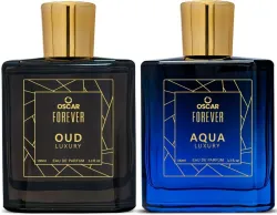 OSCAR Forever Luxury Aqua & Oud Premium Perfume Combo, Strong & Long Lasting Fragrance Eau de Parfum - 200 ml (For Men