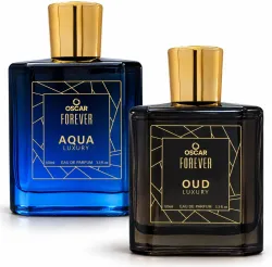 OSCAR Forever Luxury Aqua & Oud Premium Perfume Combo, Strong & Long Lasting Fragrance Eau de Parfum - 200 ml (For Men & Women)