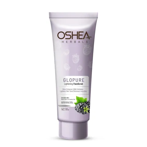 Image of Oshea Herbals Glopure Lightening Face Scrub for All Skin Types | Glow