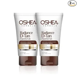 Oshea Herbals Radiance D-Tan Face Scrub pack of 2 x 50 Grams