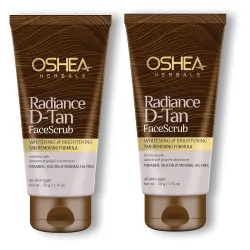 Oshea Herbals Radiance D Tan Face Scrub for All Skin Types | Tan Removal with Brigthening Formula | Enriched with Aleove