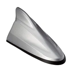 Oshotto Car Shark Fin Roof Antenna Car Antenna Radio FM/AM Car Decorate Compatible with Nissan Magnite (Silver)