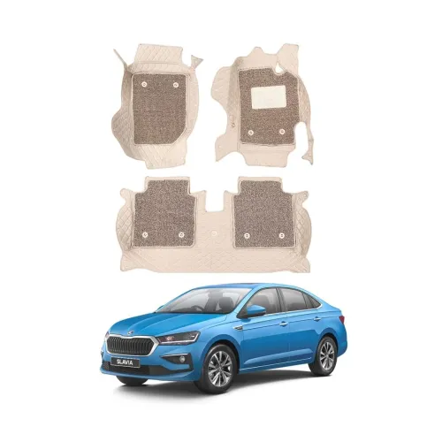 Image of Oshotto/Coozo 7D Car Floor Mats Compatible with Skoda Slavia, So3