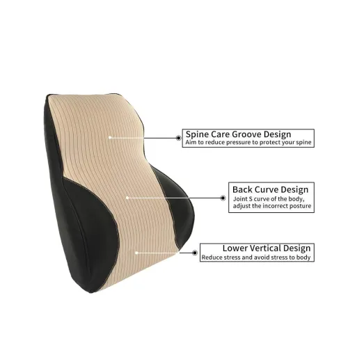 Image of Oshotto Leatherite Finish Lumbar Support for Office Chair