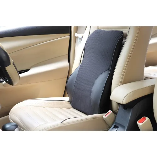 Image of Oshotto Leatherite Finish Memory Foam Orthopedic Lumbar Support