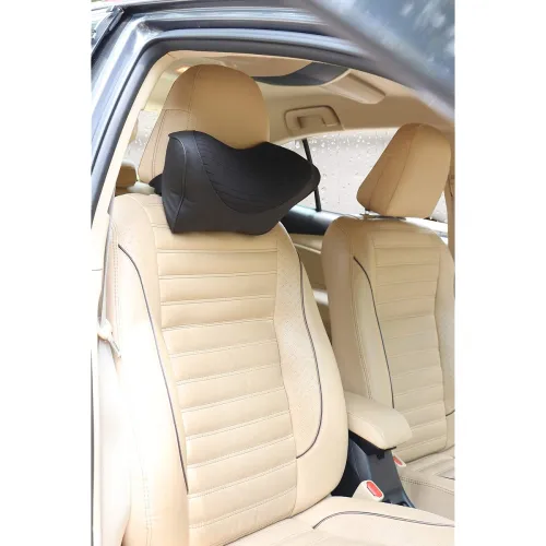 Image of Oshotto Memory Foam (NR-06) Car Neck Rest, Neck Support Compatible with Jeep Compass (Black)