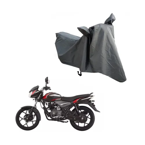 Image of Oshotto Spyro Grey Bike Cover for Bajaj Discover 125 M