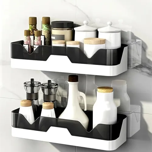 Image of Oslen Plastic Bathroom Accessories Rack (Pack of 1)