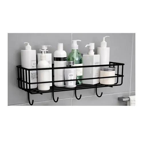 Image of Oslen Self-Adhesive Multipurpose Bathroom Rack, Bathroom Shelf Organizer, Wall Mounted Shelf,Bathroom Accessories Set fo