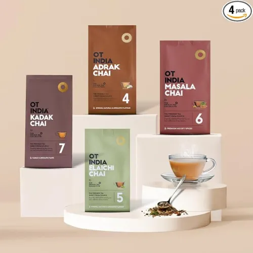 Image of OT India Trial Pack – Adrak, Elaichi, Masala & Kadak Chai (4 × 200g)