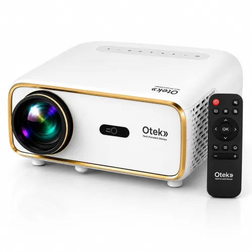 Image of OTEK Galaxy Smart Projector 1080P Full HD 4K Support Android 